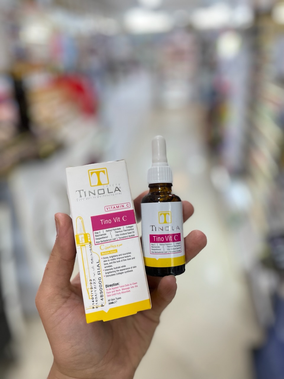 سرم ویتامین C تینولا مناسب برای صورت و گردن 30 میلی لیتر Tinola-Vitamin-C-Serum-30ml برند تینولا بیوتی 